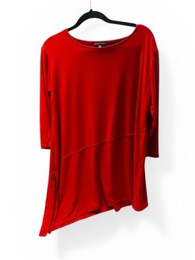 Eileen Fisher Serno Orange
Ballet Asymmetrical Top Size S-M 3/4 Sleeves